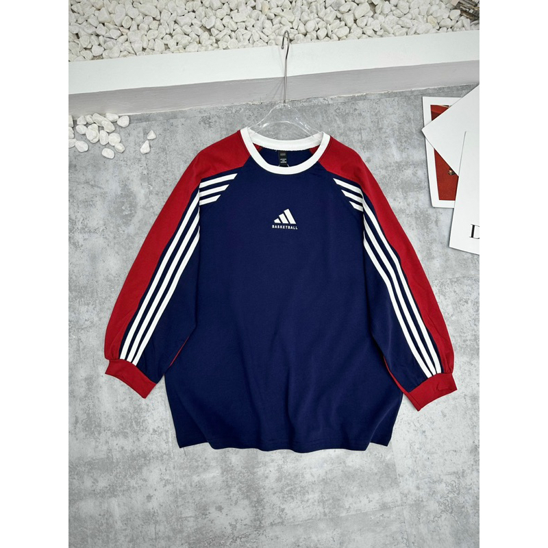 Áo thun phối sọc tay bigsize phong cách hàn quốc