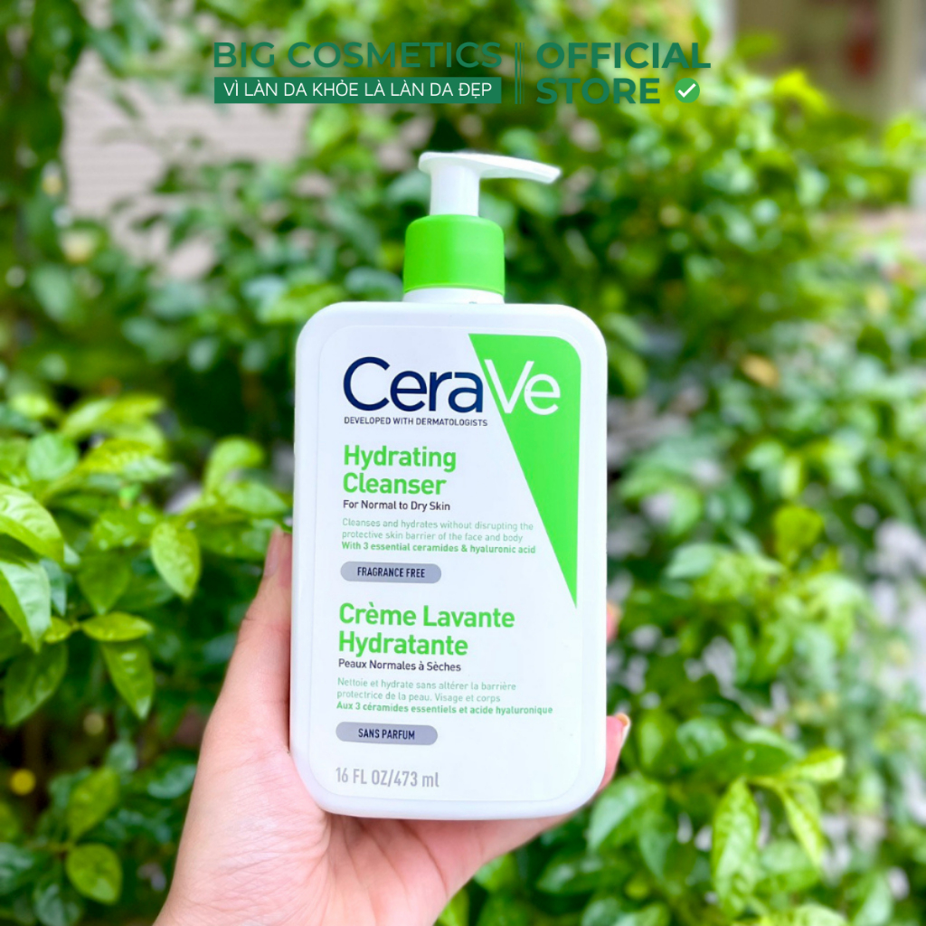 Sữa Rửa Mặt Cho Da Dầu & Da Khô CeraVe FOAMING AND HYDRATING CLEANSER