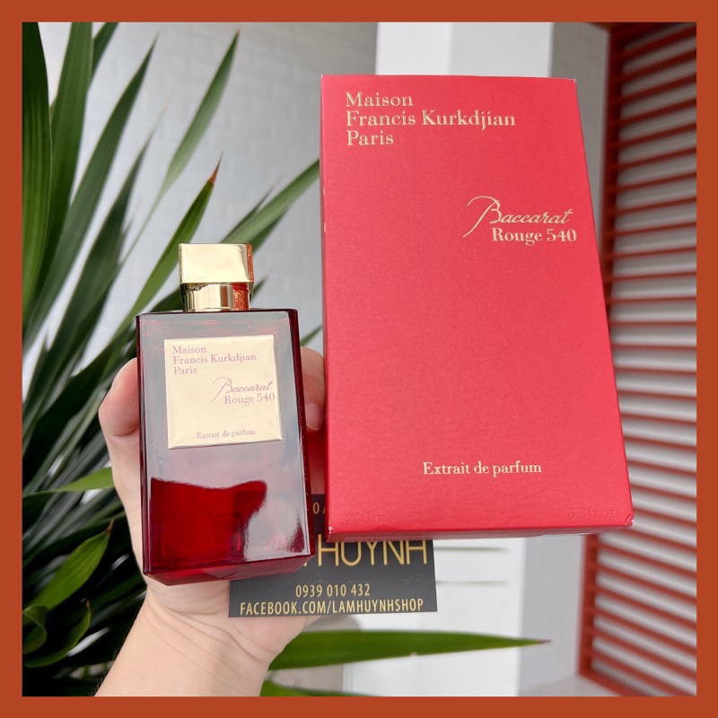 Nước hoa MAISON BACCARAT ROUGE 540 Đỏ EXTRAIT DE PARFUM 5ml - 10ml