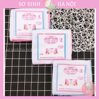 10 khăn sữa/ khăn xô trắng 2-3-4 lớp siêu mềm cho bé sơ sinh - sơ sinh - sỉ