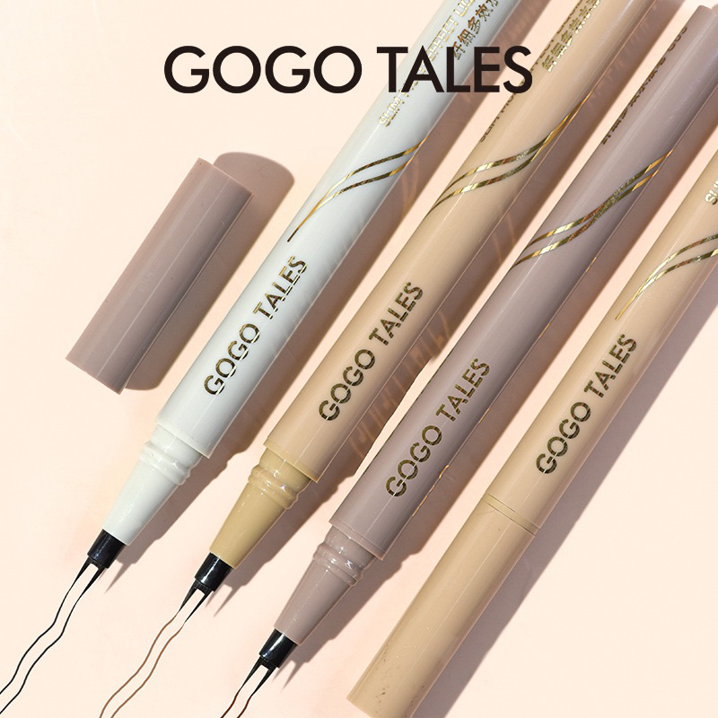 Bút Kẻ Mi Dưới GOGO TALES 2 Ngòi Nét Mảnh Chống Trôi HOTTREND