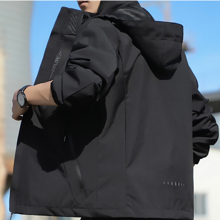 Áo Gió Nam Nữ Kiểu Nẹp ,Mũ Tháo Rời, Vải Gió Chống Nước Tráng Bạc,Cản Gió hai mặt - Xưởng May THD