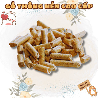 Gỗ nén lót chuồng cao cấp siêu thấm hút, gỗ nén vàng cao cấp (Hàng loại 1 - Gỗ thông xuất khẩu Nhật)