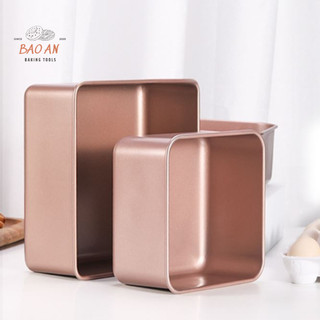Khuôn Khay vuông nướng bánh, nướng thức ăn chống dính sâu lòng