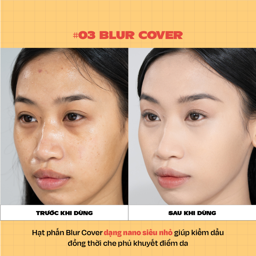 Phấn Phủ Kiềm Dầu BAD PEACH Oil Less Fun More Powder SPF35/PA++ 4g