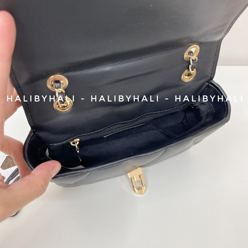 Túi cnk trám khoá gập da siêu mềm phối đồ thời trang dễ thương đeo vai và đeo chéo