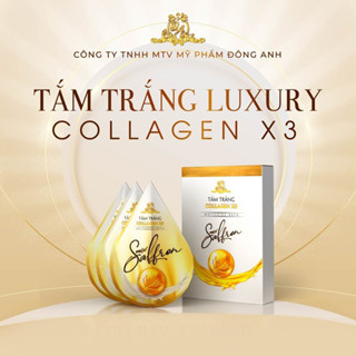 Tắm Trắng Collagen X3 Mỹ Phẩm Đông Anh Chính Hãng Mix Saffron Collagen X3 Luxury Tắm Trắng Body Toàn Thân