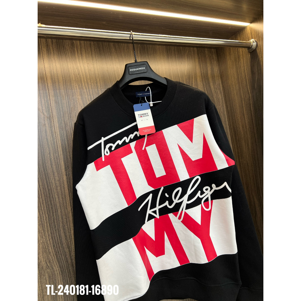 🔥Hot🔥Áo nỉ Tommy in hình thiết kế hot trend Nam Nữ Thu Đông 2023