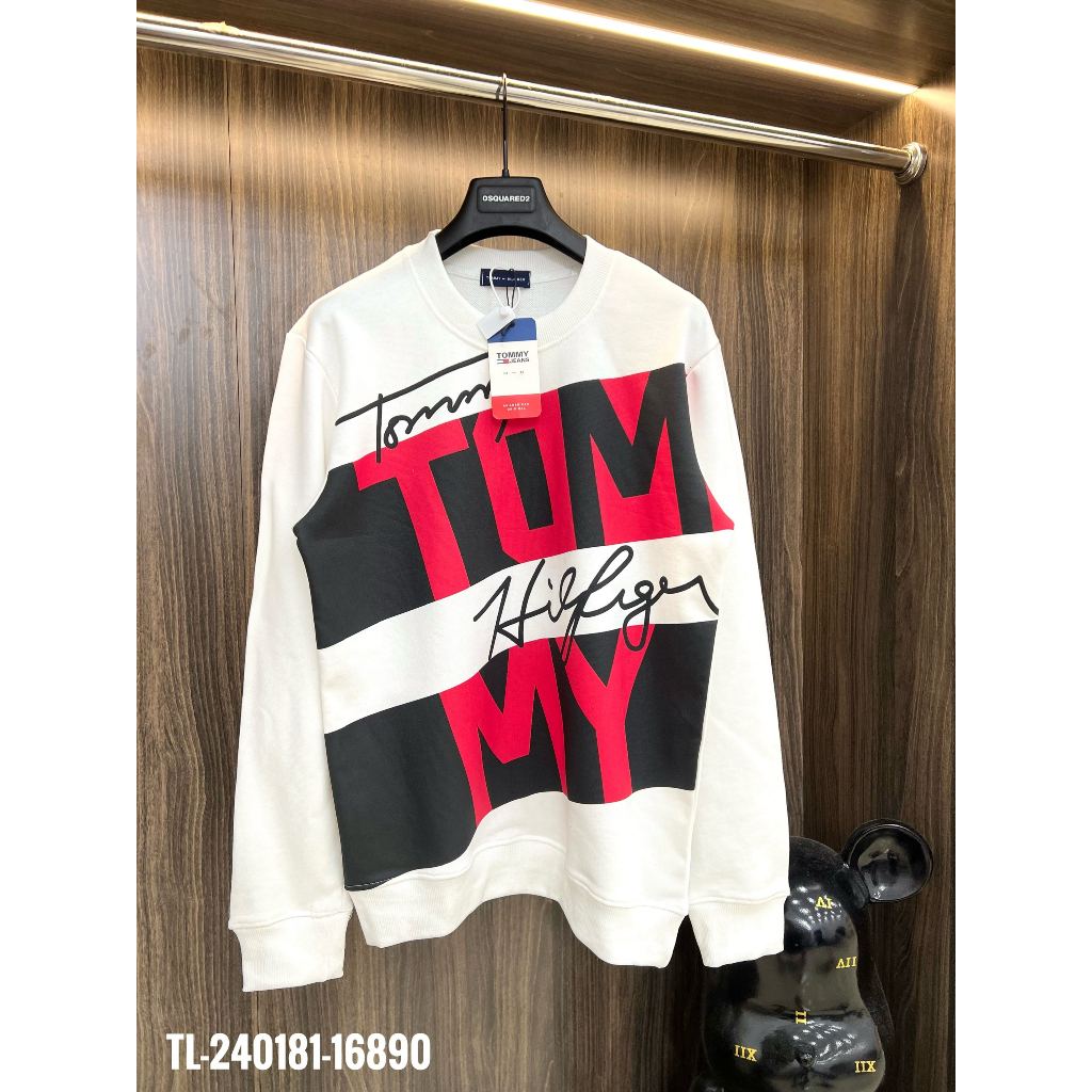 🔥Hot🔥Áo nỉ Tommy in hình thiết kế hot trend Nam Nữ Thu Đông 2023