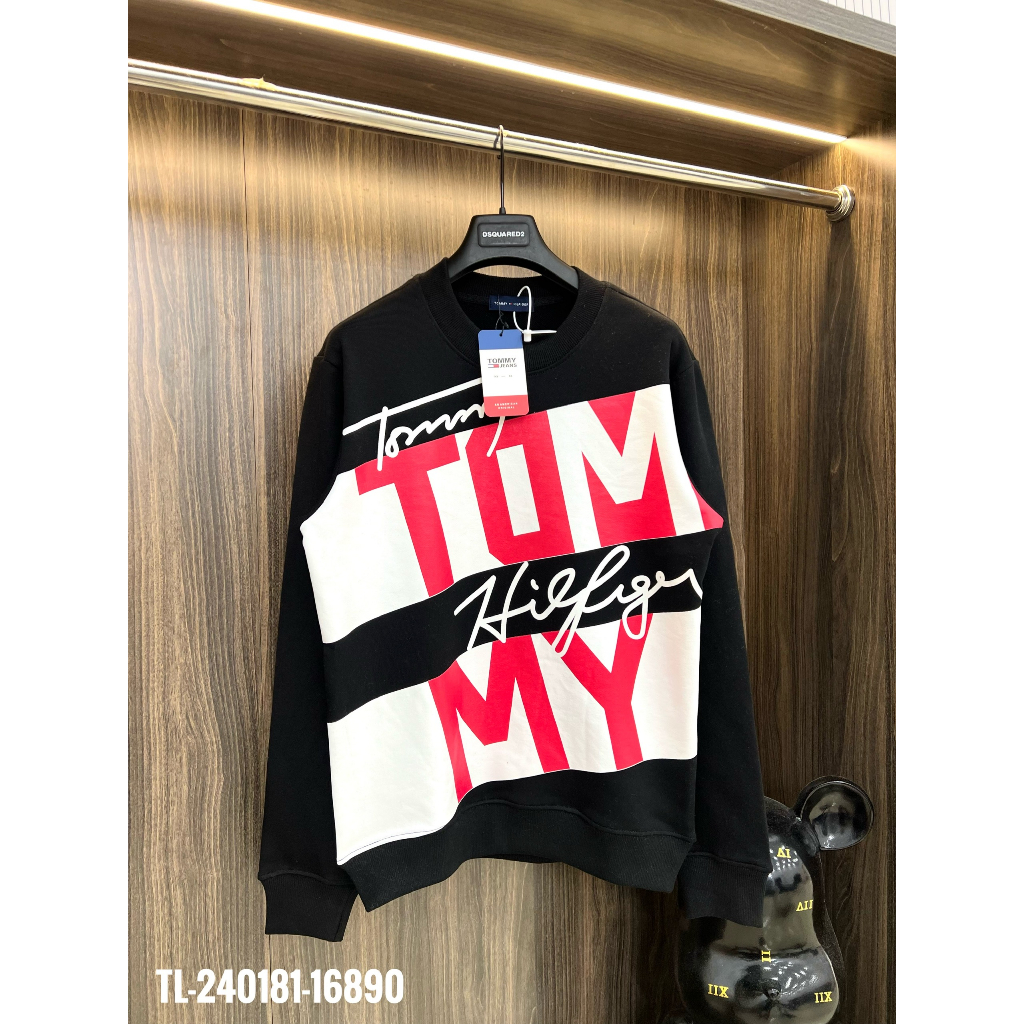 🔥Hot🔥Áo nỉ Tommy in hình thiết kế hot trend Nam Nữ Thu Đông 2023