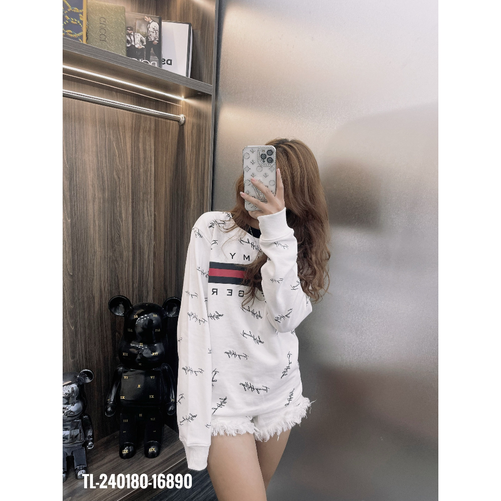 🔥Hot🔥Áo nỉ Tommy in vạch chữ ký thiết kế hot trend Nam Nữ Thu Đông 2023