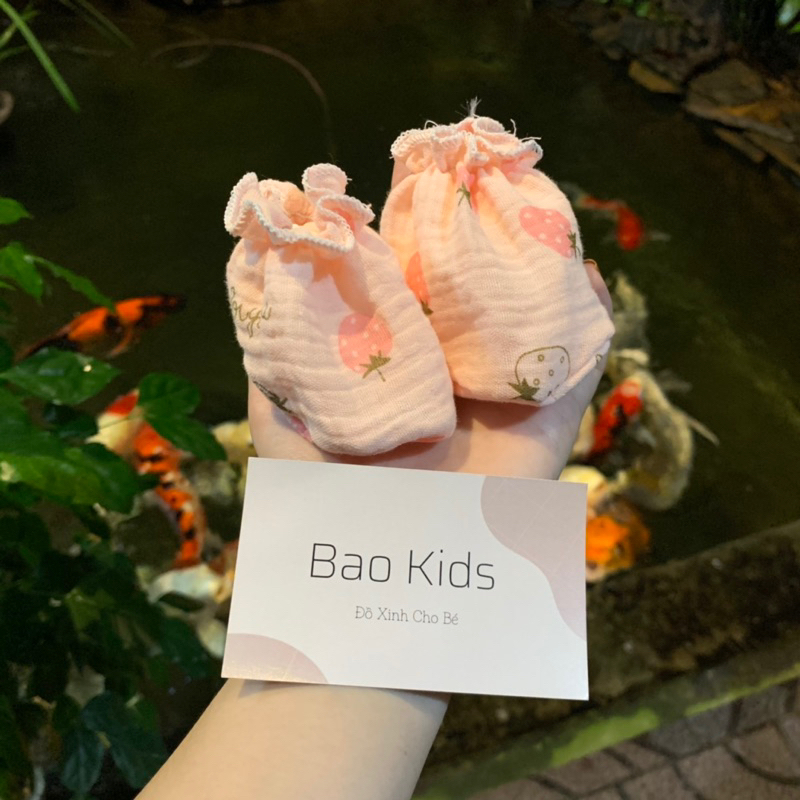 Bố Bao ❤️ Bao Chân Muslin cho bé từ sơ sinh chất đẹp