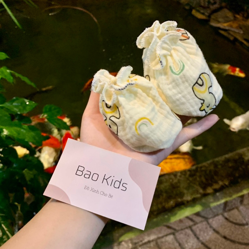Bố Bao ❤️ Bao Chân Muslin cho bé từ sơ sinh chất đẹp