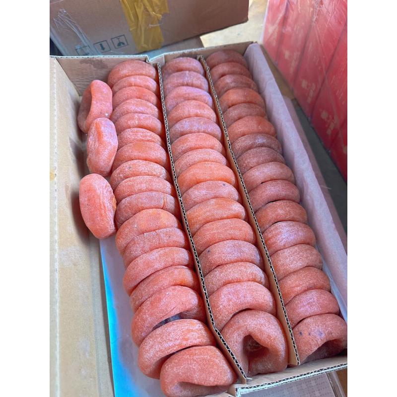 Hồng chén sấy dẻo 500gr - Hồng treo gió 500gr kèm hộp giấy