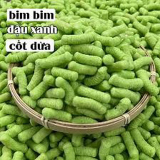 Bim Bim Đậu Xanh Nước Cốt Dừa Siêu Ngon 500g - KEMFOOD