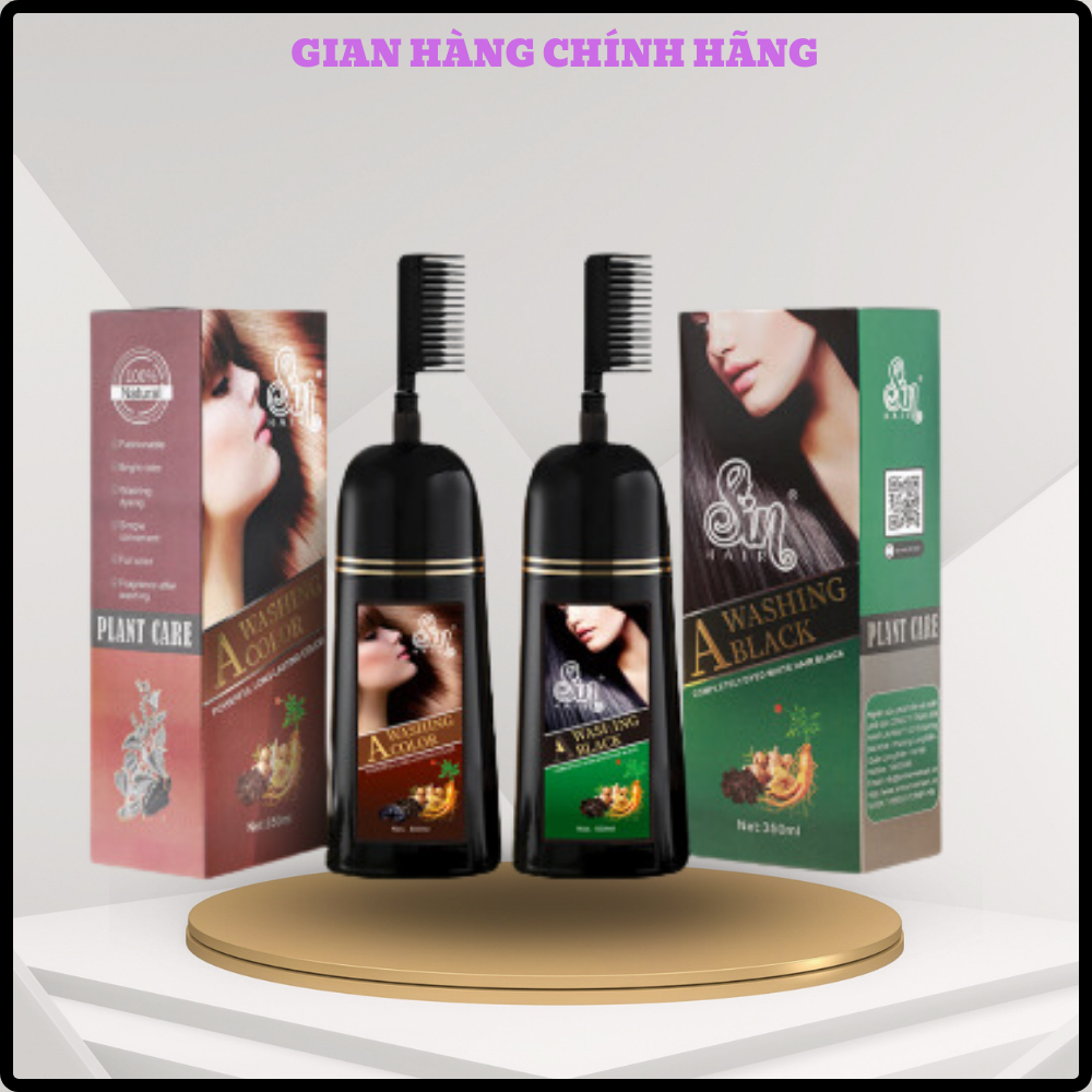 [Chính hãng] Dầu gội phủ bạc SIN HAIR chính hãng Nhật Bản 500ml up1