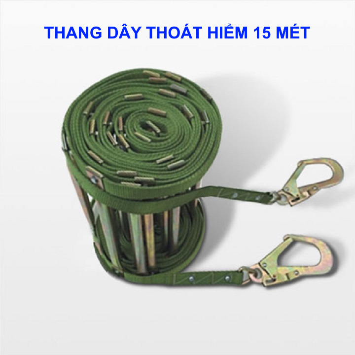 THANG DÂY THOÁT HIỂM 15 MÉT , THANG CỨU SINH PCCC