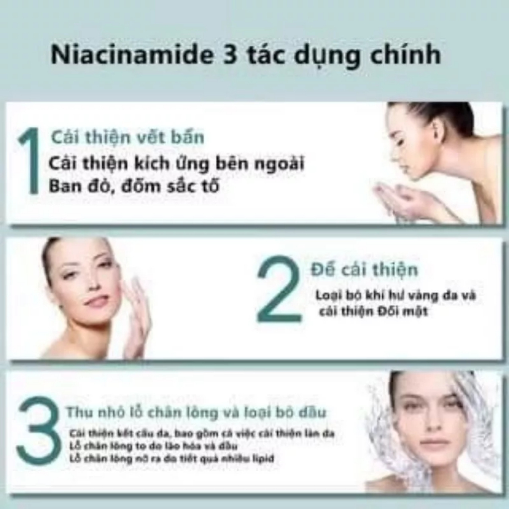 Bột Niacinamide và Vitamin C, dưỡng da, làm sáng da túi 100g  / Subeo Beauty