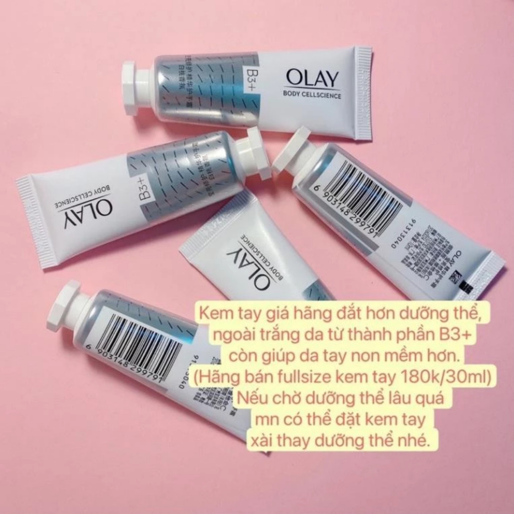 Kem dưỡng trắng da tay Olay B3+ vitamin C  tuýp 10ml / Subeo Beauty