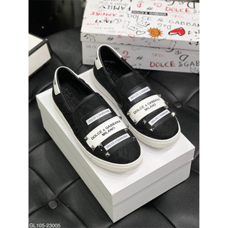 Giày lười slipon D&G mix tag da - hoạ tiết sắc nét