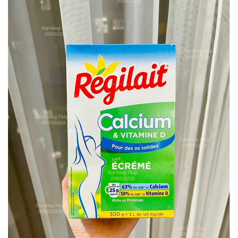 Sữa bột Canxi Régilait Calcium & Vitamin D hộp 300gr