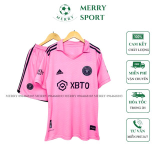 Bộ Quần Áo Bóng Đá Câu Lạc Bộ Inter Miami MERRY SPORT Màu Hồng Mùa Giải 23/24 - Vải Thái Cao Cấp  phom Châu Âu 50-90kg