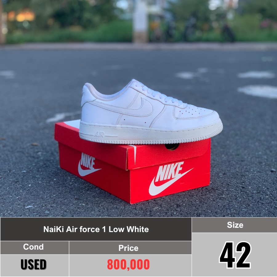 Giày Air Force 1 ALL WHITE 2hand chính hãng