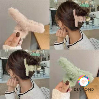 Kẹp tóc lông nhung phong cách hàn quốc kute diamond kt02