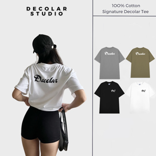 Áo thun nam nữ local brand cổ tròn hình trơn, áo phông unisex  form rộng dạng basic chất liệu cotton thương hiệu DC #0