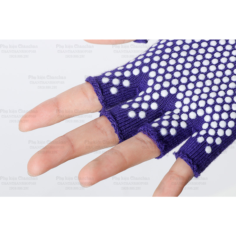 Bao tay cotton tập Yoga - bao tay chống trượt sz Nữ 36k / cặp