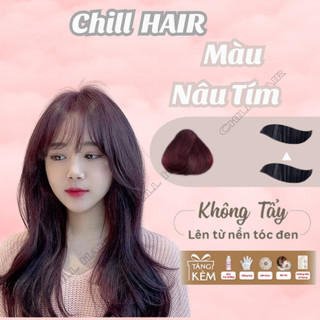 Thuốc Nhuộm Tóc Màu NÂU TÍM Không Tẩy Chillhair, Chillhairs