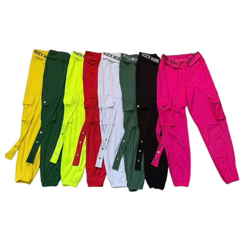 Quần jogger tập gym yoga túi hộp cạp vạt 2 bên