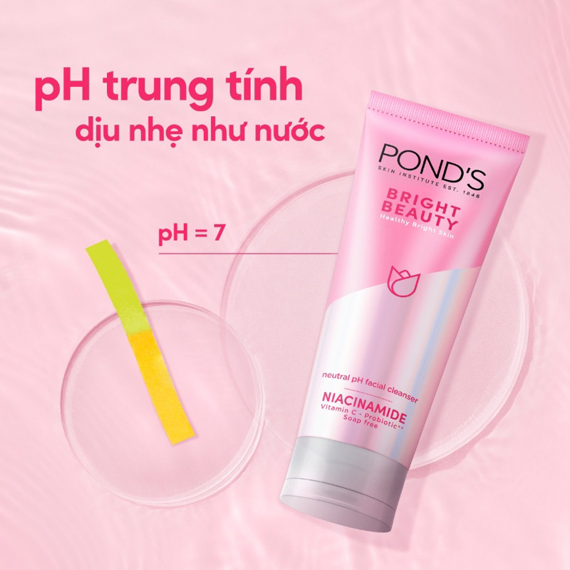 Sữa Rửa Mặt Trắng Hồng Pond's White Beauty 50g