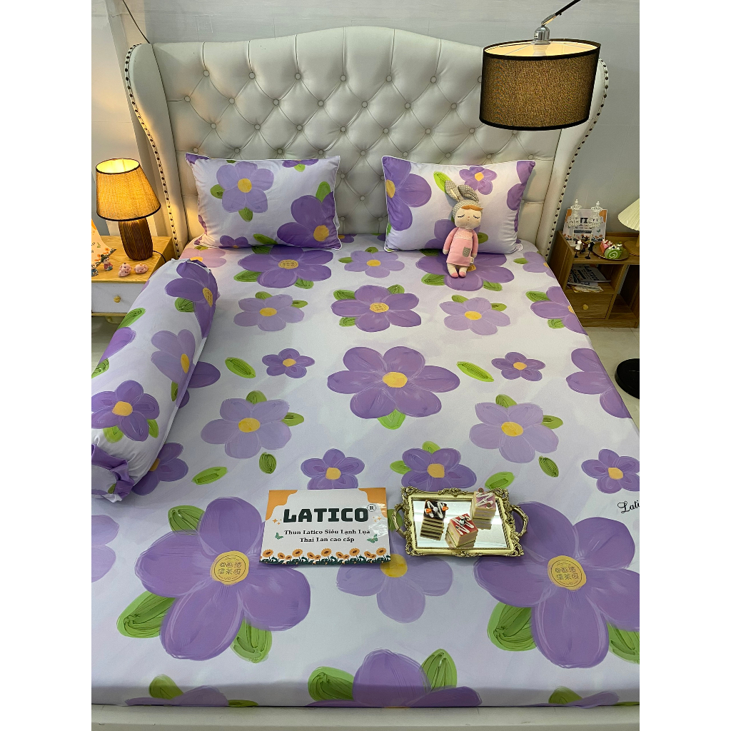 THUN LATICO - BỘ GA THUN SIÊU LẠNH LỤA THÁI LAN CAO CẤP