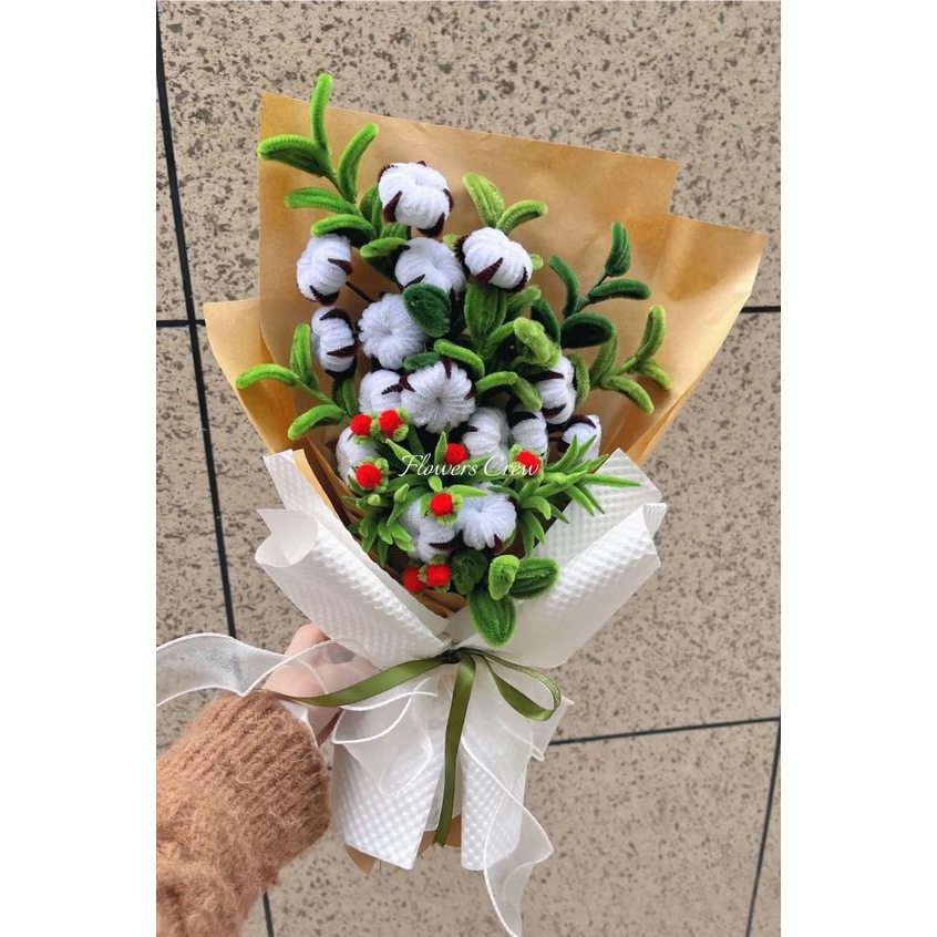 Kẽm Nhung - nguyên liệu handmade, sáng tạo DIY, làm bó hoa kẽm nhung, thú bông