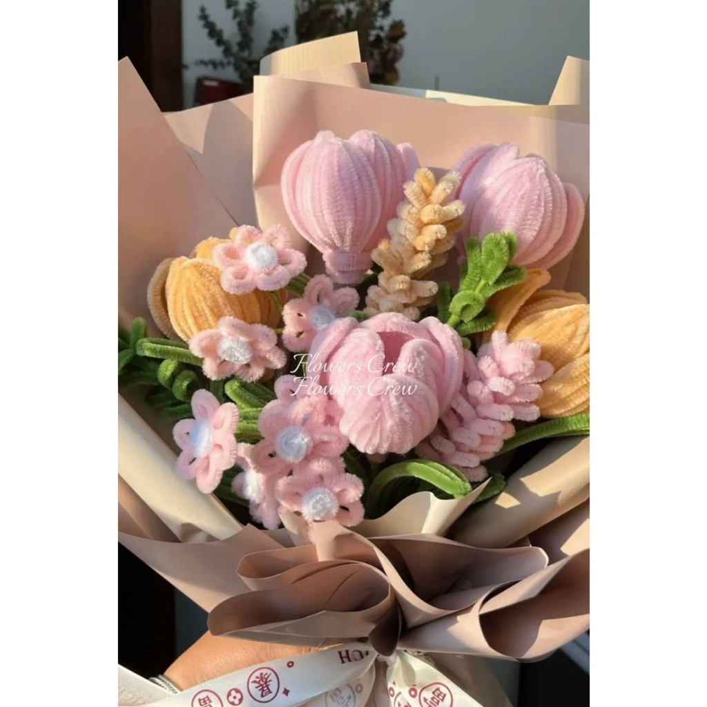 Kẽm Nhung - nguyên liệu handmade, sáng tạo DIY, làm bó hoa kẽm nhung, thú bông
