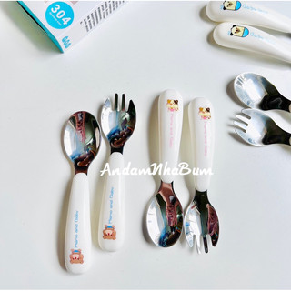 Set thìa nĩa cho bé ăn dặm - Thìa nĩa BabyLove - Nhà bum Lienlebc - Baby Love