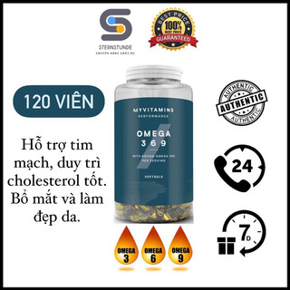 Viên uống dầu cá omega 3-6-9 myvitamins uk