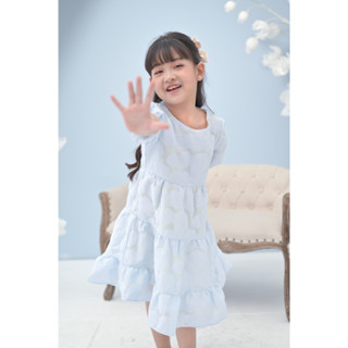 váy bé gái tơ thêu thêu hoa ép cao cấp