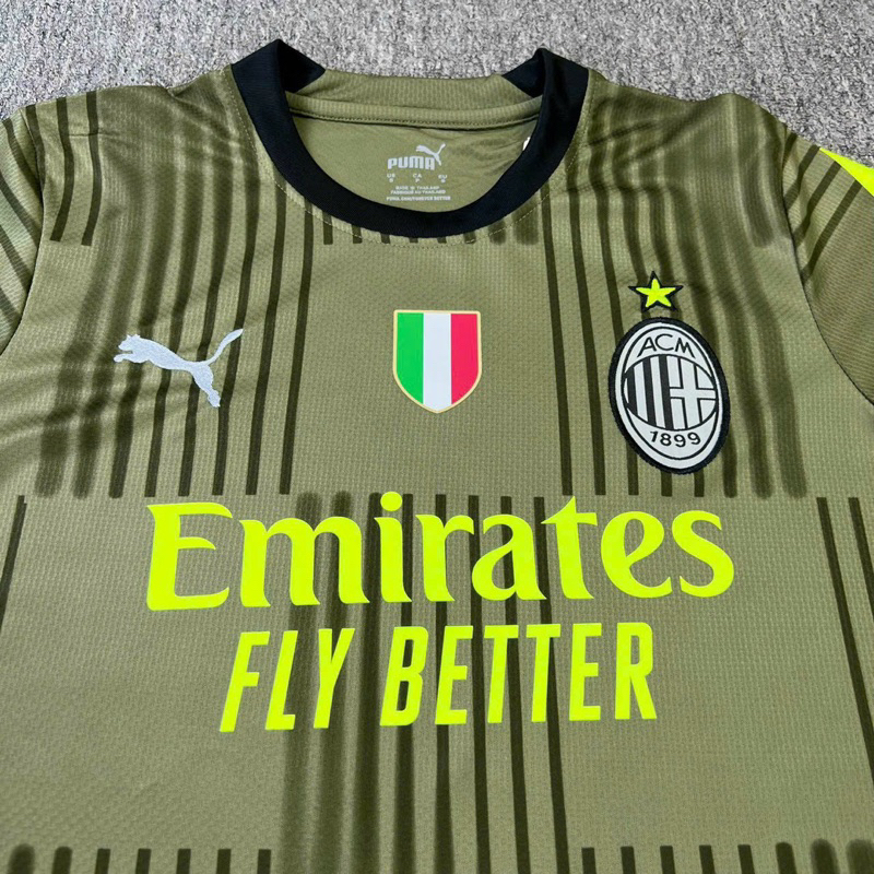 Quần Áo Bóng Đá, Áo Đá Banh CLB AC Milan 23/24 - Chuẩn Mẫu Thi Đấu - Vải Gai Thái Cao Cấp