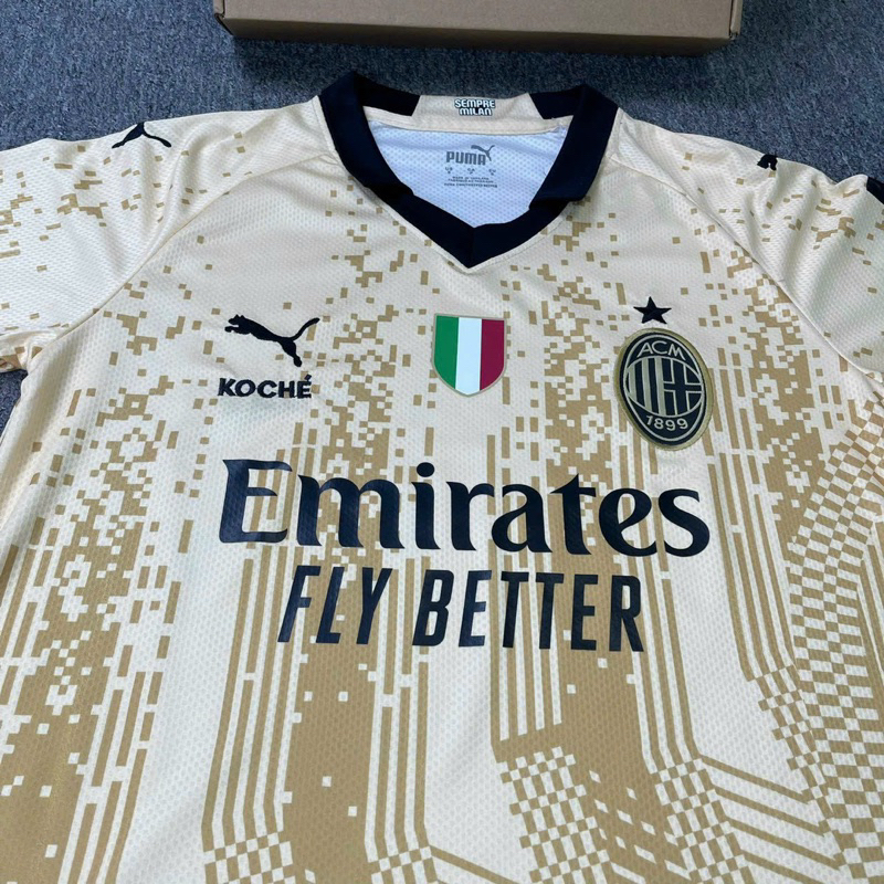 Quần Áo Bóng Đá, Áo Đá Banh CLB AC Milan 23/24 - Chuẩn Mẫu Thi Đấu - Vải Gai Thái Cao Cấp