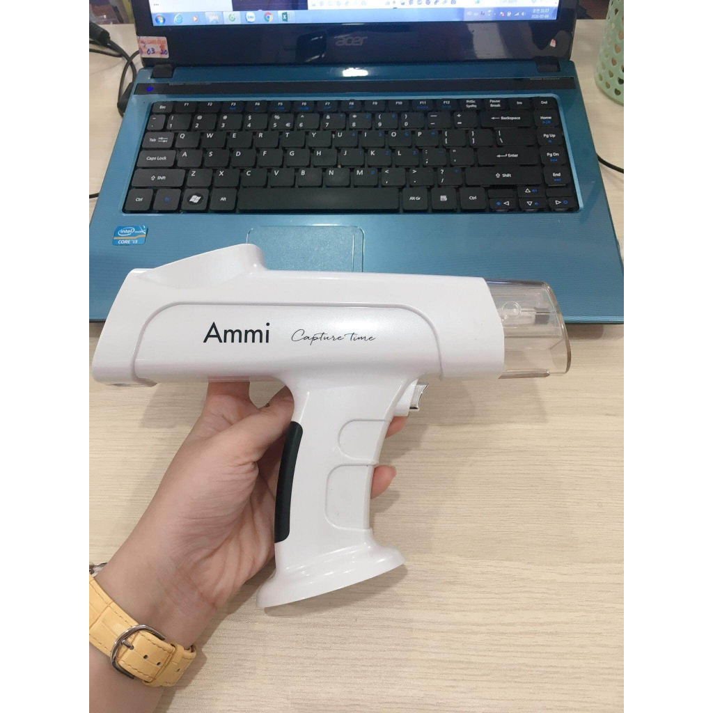 Máy Tiêm Ammi.Skin Đẩy Tinh Chất,Dưỡng Thon Gọn Mặt Trắng Da Mờ Thấm Nám Nếp Nhăn Chính Hãng.