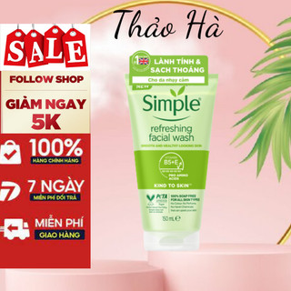 Sữa rửa mặt Simple Kind to Skin Refreshing Facial Wash Gel 150ml