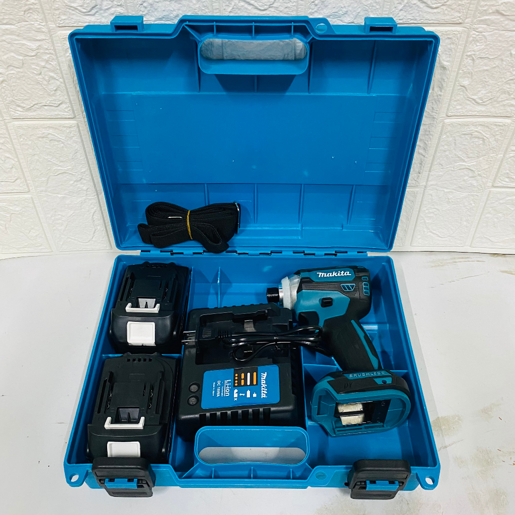 Máy bắn vít Makita không chổi than - Máy chuyên vít MAKITA 2 pin khủng 10 cell - máy vít cao cấp bảo hành 12 tháng