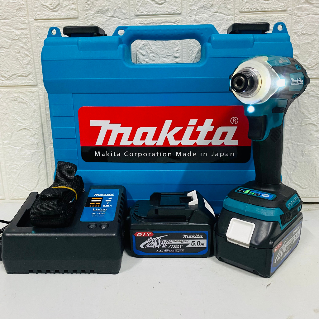 Máy bắn vít Makita không chổi than - Máy chuyên vít MAKITA 2 pin khủng 10 cell - máy vít cao cấp bảo hành 12 tháng