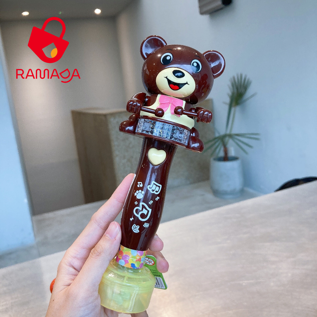 Kẹo Đồ chơi Gấu đánh trống có nhạc Drumming Musical Bear Juqi dành cho bé