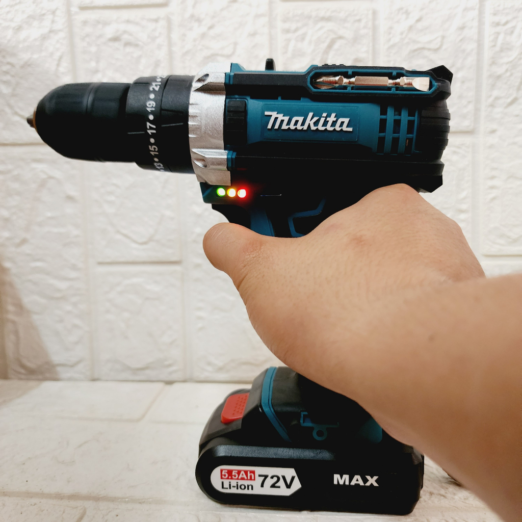 Máy khoan Makita 72V 3 Chức Năng - Khoan pin Makita lõi đồng 100% bảo hành 24 tháng