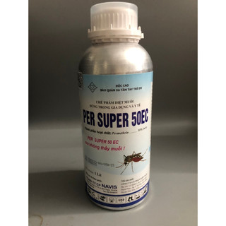 Per super 50EC - Thuốc diệt muỗi, ruồi, kiến, gián, ruồi vàng, rầy, rệp,... chai nhôm