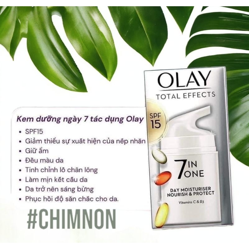 Kem Dưỡng Olay Total Effects 7 in 1 One Trắng Da Đêm / Ngày