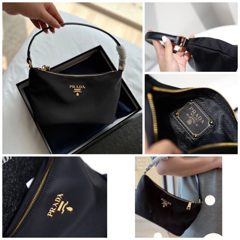 Túi Pờ ra đà kẹp nách new kích thước: 21,5cm hàng fullbox,túi vải & bill tag vàng